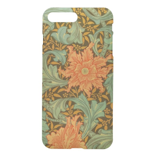 William Morris Single Stem Pattern Art Nouveau Uncommon iPhone Case (Back)