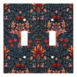 William Morris Snakeshead Dark Pattern Light Switch Cover
