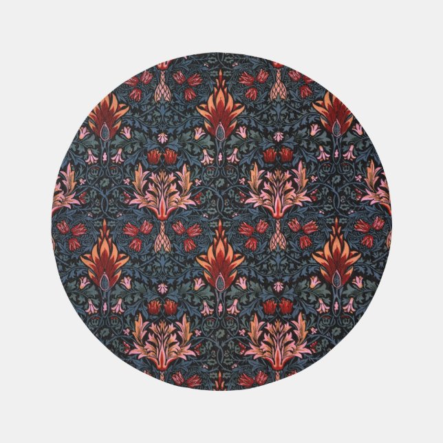 William Morris Snakeshead Dark Pattern Rug (Front)