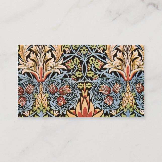 William Morris Snakeshead Design Business Card (Front)