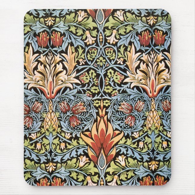 William Morris Snakeshead Design Mouse Pad (Front)