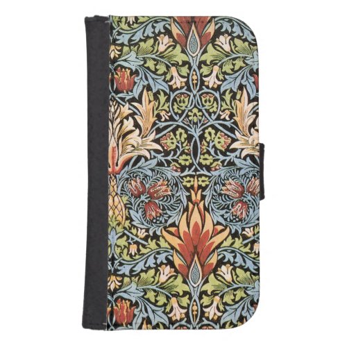 William Morris Snakeshead Design Samsung S4 Wallet Case