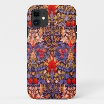 William Morris Snakeshead Exotic Pattern Iphone 11 Case by encore_arts at Zazzle