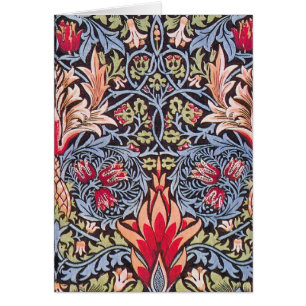 William Morris Snakeshead Floral Art Nouveau Cards