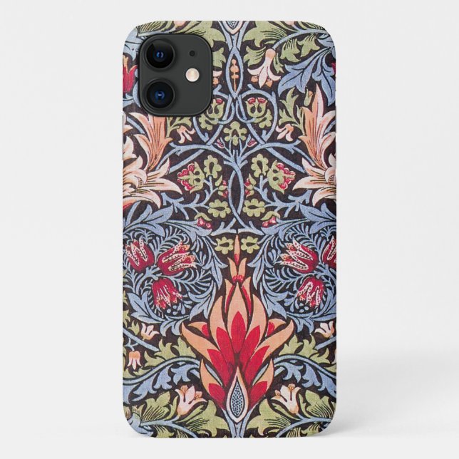 William Morris Snakeshead Floral Art Nouveau Case-Mate iPhone Case (Back)