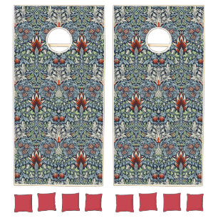 William Morris Snakeshead Floral Classic Botanical Cornhole Set