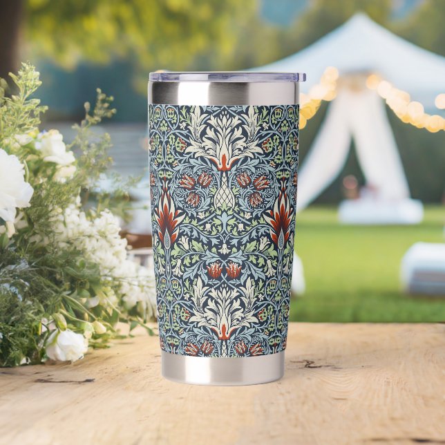 William Morris Snakeshead Floral Classic Botanical Insulated Tumbler (Wedding)