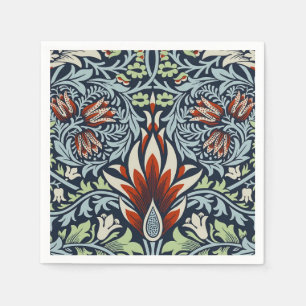 William Morris Snakeshead Floral Classic Botanical Napkins