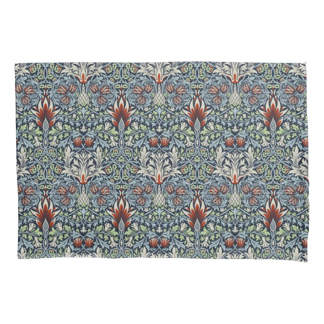 William Morris Snakeshead Floral Classic Botanical Pillow Case (Front)