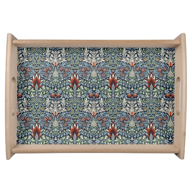 William Morris Snakeshead Floral Classic Botanical Serving Tray (Front)