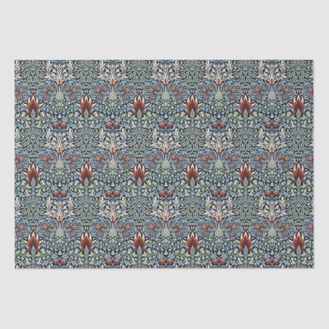 William Morris Snakeshead Floral Classic Botanical Tissue Paper (Front)