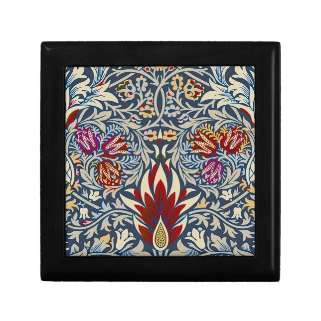 William Morris Snakeshead Floral Classic Dark Blue Gift Box (Front)