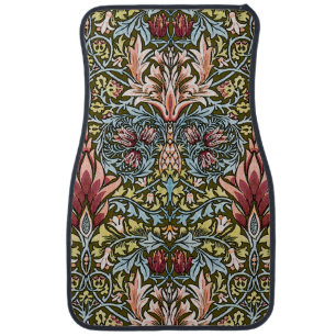 William Morris Snakeshead Floral Pattern Car Mat