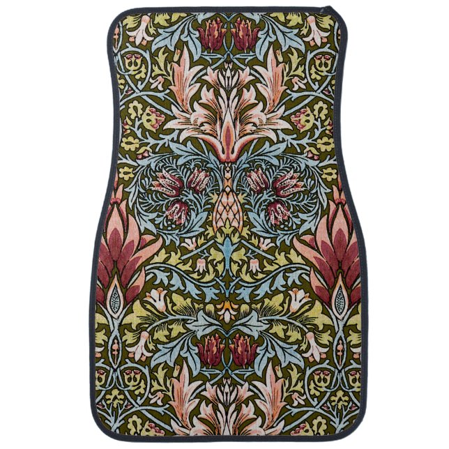 William Morris Snakeshead Floral Pattern Car Mat (Front)