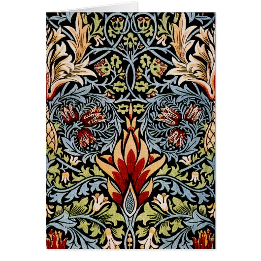 William Morris Snakeshead Floral Pattern Cards (Front)
