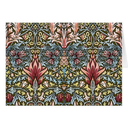 William Morris Snakeshead Floral Pattern Cards (Front Horizontal)