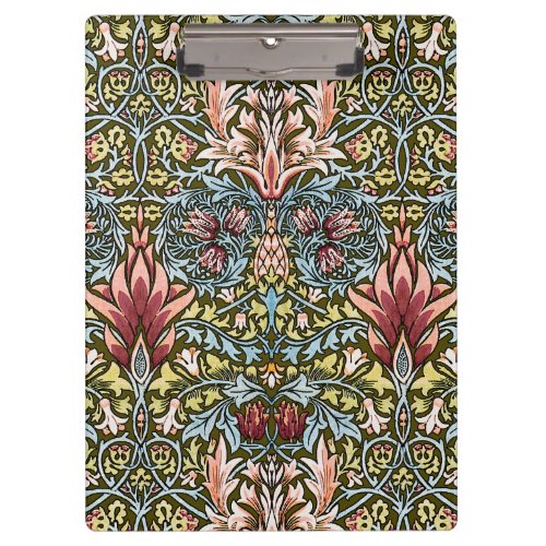 William Morris Snakeshead Floral Pattern Clipboard