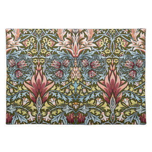William Morris Snakeshead Floral Pattern Cloth Placemat