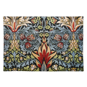 William Morris Snakeshead Floral Pattern Cloth Placemat
