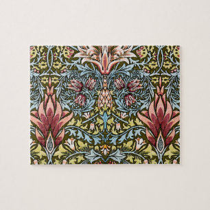 William Morris Snakeshead Floral Pattern Jigsaw Puzzle