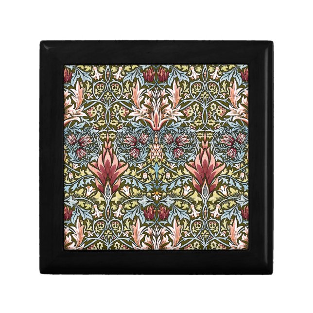 William Morris Snakeshead Floral Pattern Keepsake Box (Front)