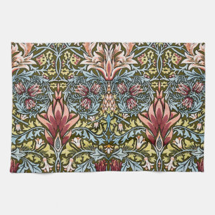 William Morris Snakeshead Floral Pattern Kitchen Towel