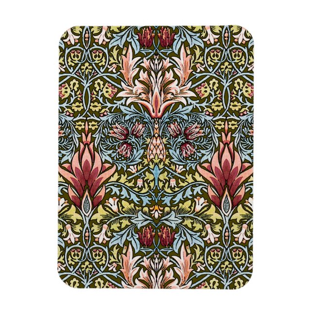 William Morris Snakeshead Floral Pattern Magnet (Vertical)