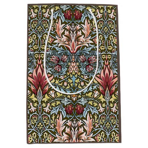 William Morris Snakeshead Floral Pattern Medium Gift Bag