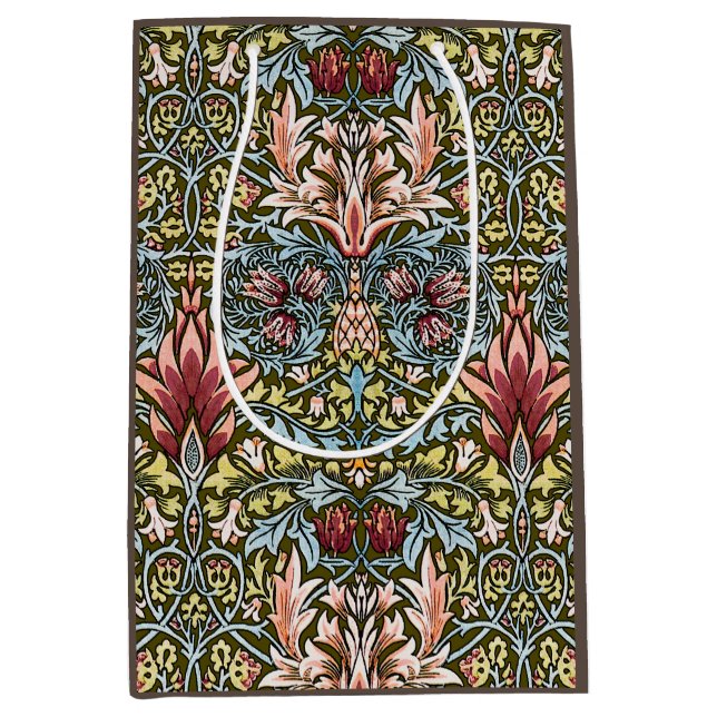 William Morris Snakeshead Floral Pattern Medium Gift Bag (Front)