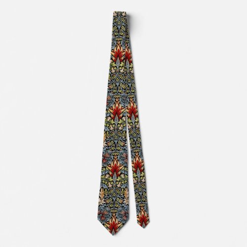 William Morris Snakeshead Floral Pattern Neck Tie