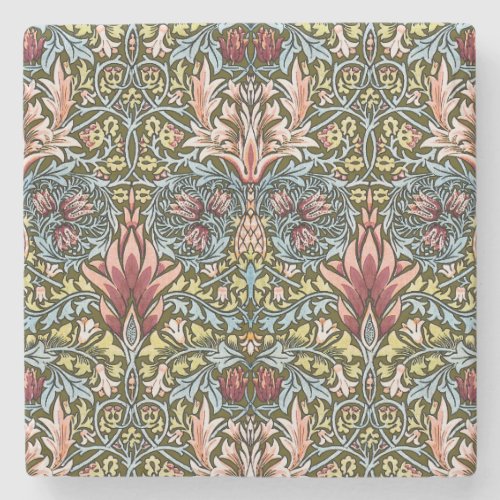 William Morris Snakeshead Floral Pattern Stone Coaster