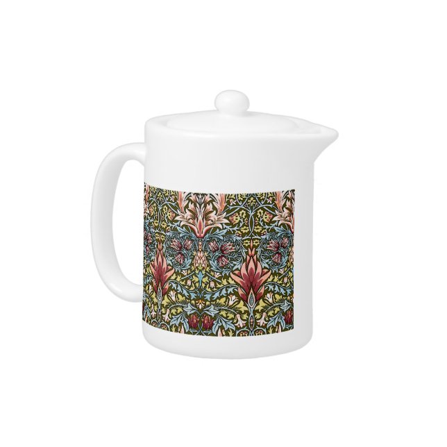 William Morris Snakeshead Floral Pattern Teapot (Left)