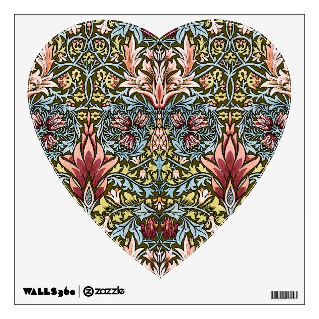 William Morris Snakeshead Floral Pattern Wall Sticker (Front)