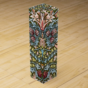 William Morris Snakeshead Floral Pattern Wine Gift Box