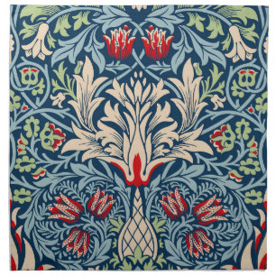 William Morris Snakeshead Fritillary Floral Design Cloth Napkin