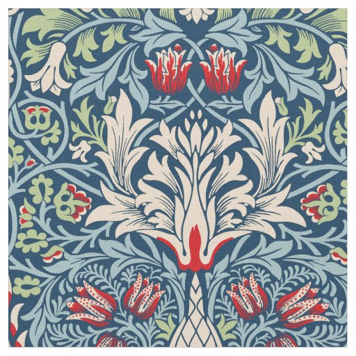 William Morris Snakeshead Fritillary Floral Design Fabric
