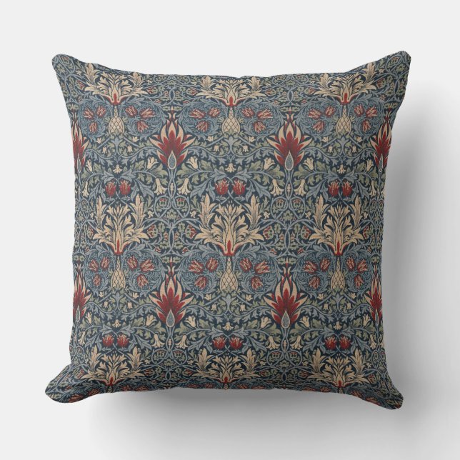 William Morris: Snakeshead Throw Pillow (Front)