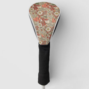 William Morris Spring Compton Flower Vintage Red Golf Head Cover