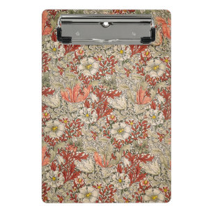 William Morris Spring Compton Flower Vintage Red Mini Clipboard