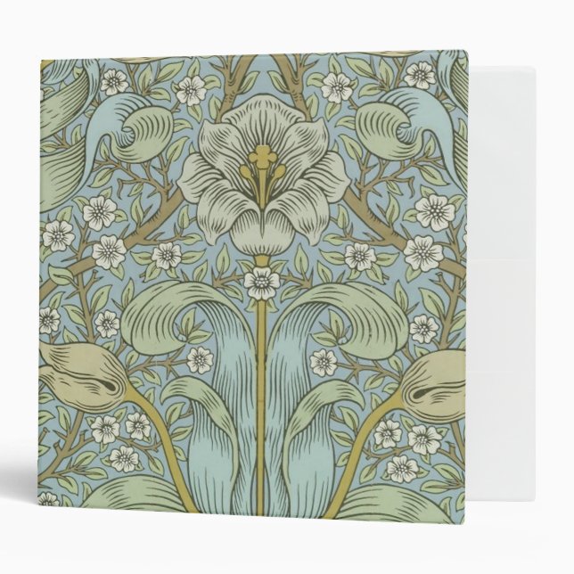 William Morris Spring Thicket: Antique Floral Binder (Front/Inside)