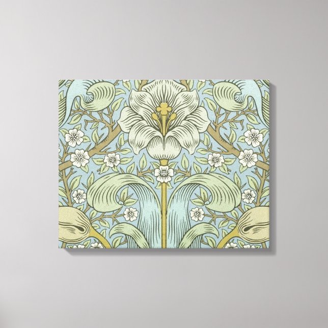 William Morris Spring Thicket: Antique Floral Canvas Print (Front)