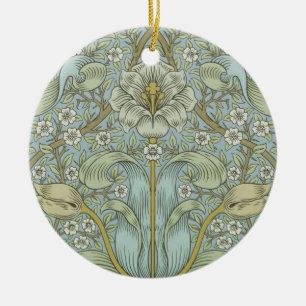 William Morris Spring Thicket: Antique Floral Ceramic Ornament