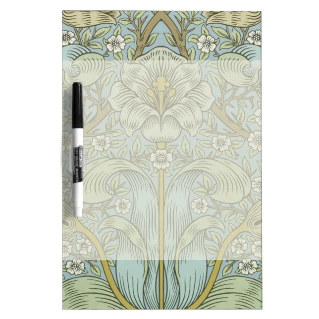 William Morris Spring Thicket: Antique Floral Dry-Erase Board (Front)