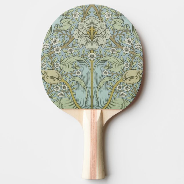 William Morris Spring Thicket: Antique Floral Ping Pong Paddle (Front)