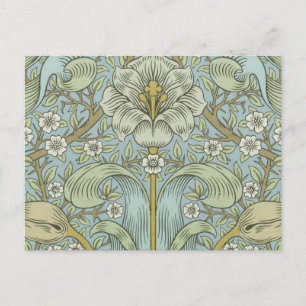 William Morris Spring Thicket: Antique Floral Postcard