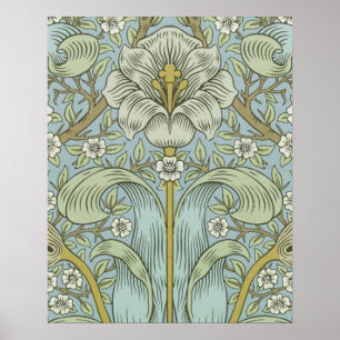 William Morris Spring Thicket: Antique Floral Poster