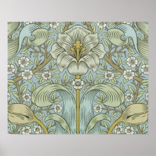 William Morris Spring Thicket: Antique Floral Poster