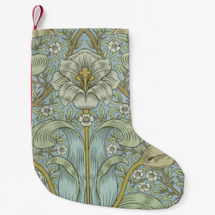 William Morris Spring Thicket: Antique Floral Small Christmas Stocking