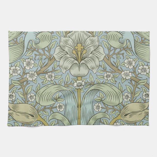 William Morris Spring Thicket: Antique Floral Towel (Horizontal)