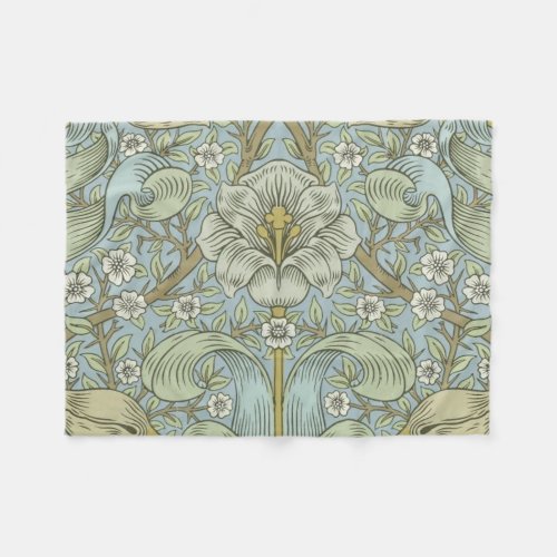 William Morris Spring Thicket Classic Pattern Fleece Blanket